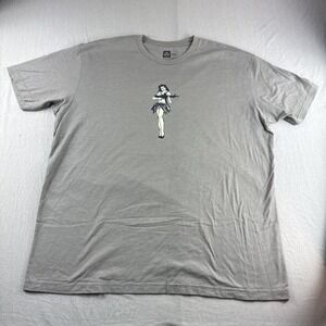Magpul T-Shirt Mens 2XL Gray Hawaiian Hula Pinup Girl Gun Short Sleeve Crewneck